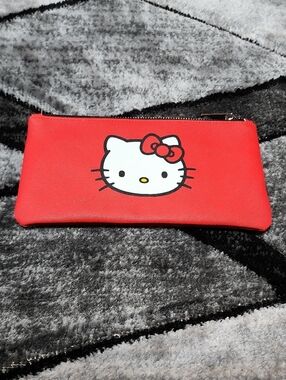 SANRIO HELLO KITTY BRANDED RED FULL-ZIP POUCH ORGANIZER 🚨 PRICE FIRM